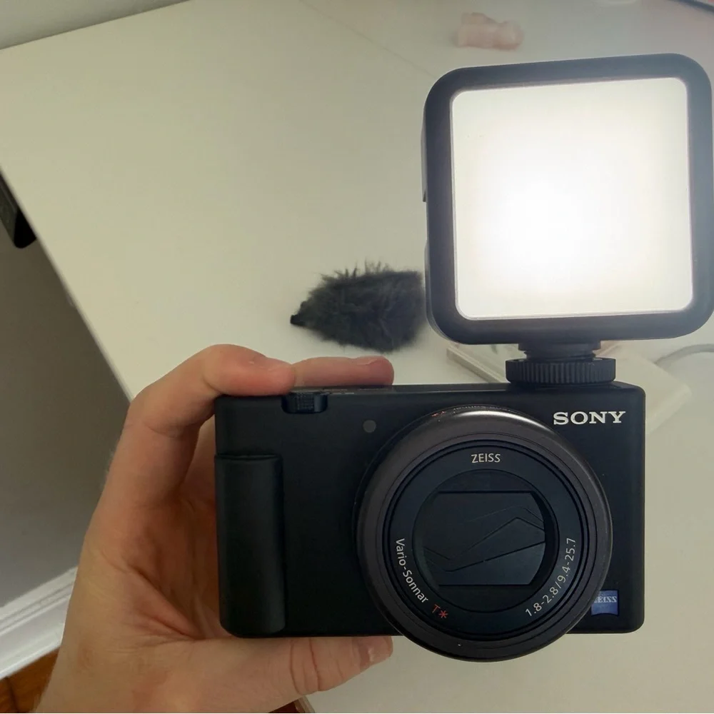 Sony ZV-1 with accessories